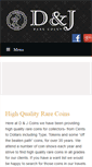 Mobile Screenshot of djrarecoins.com